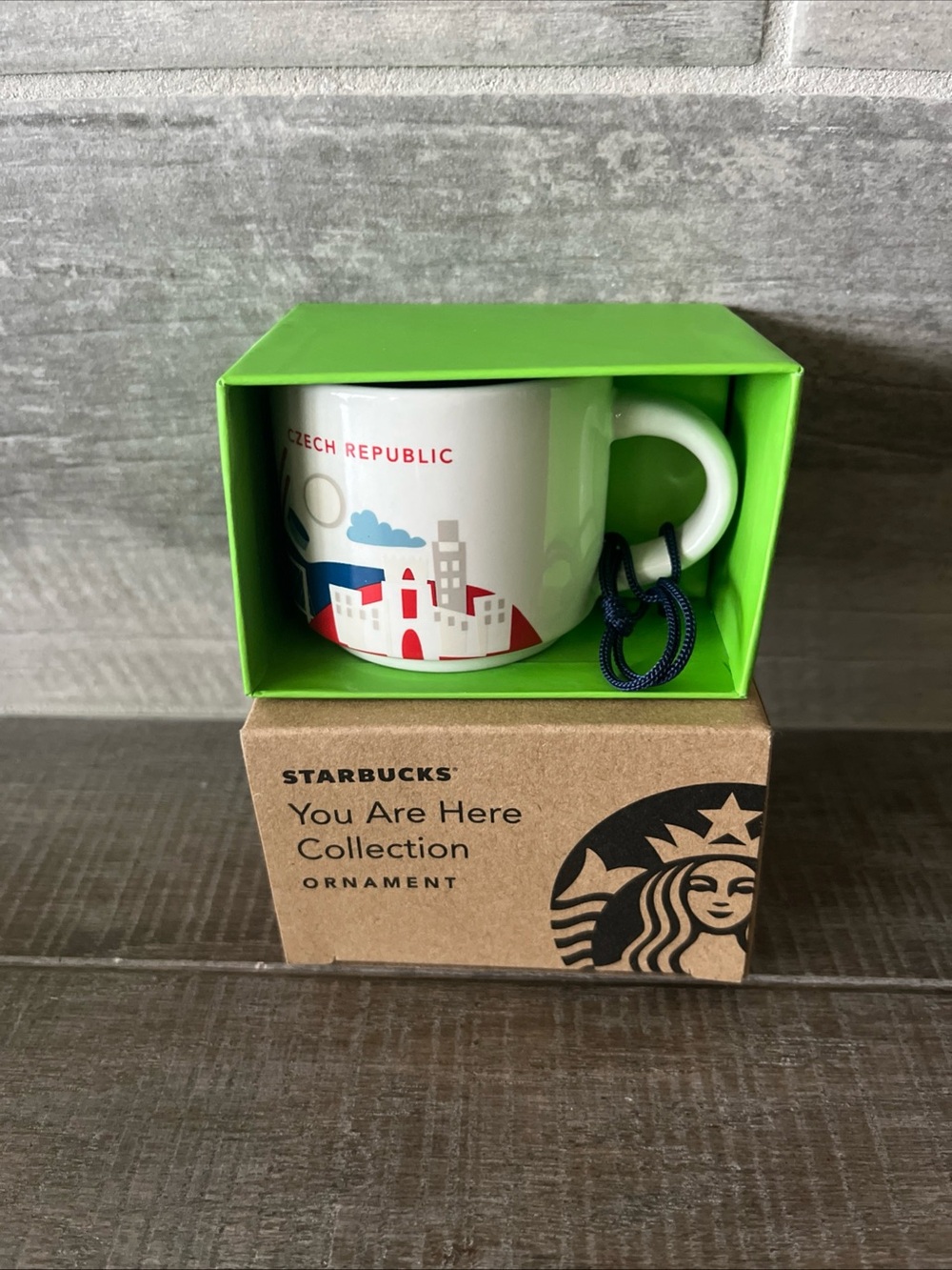 New Starbucks Czech Republic You Are Here 2 oz Demi Espresso Mug Ornament 2025